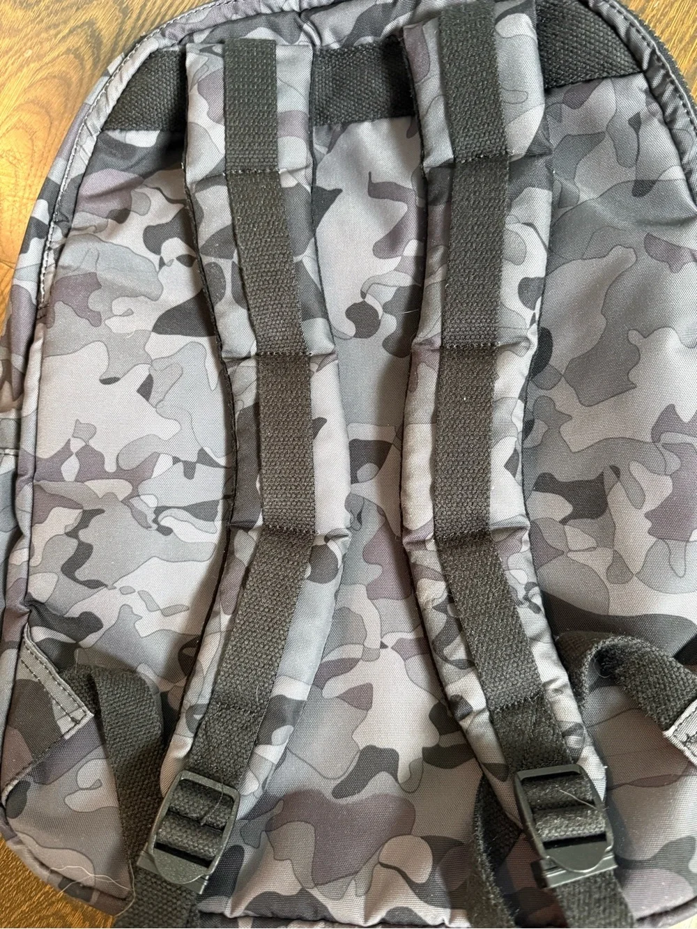 Gray Camo Kipling Backpack